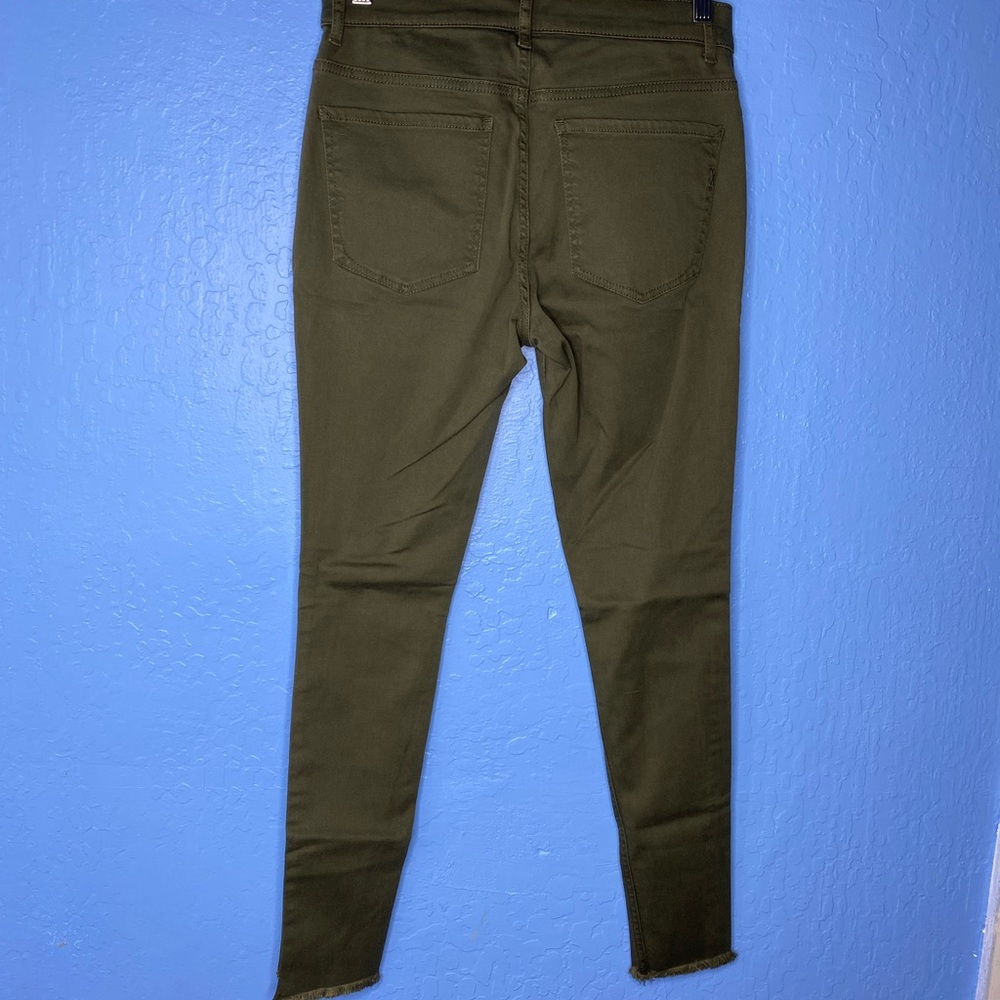 Express Green Distressed High Rise Legging - Picture 3 of 7